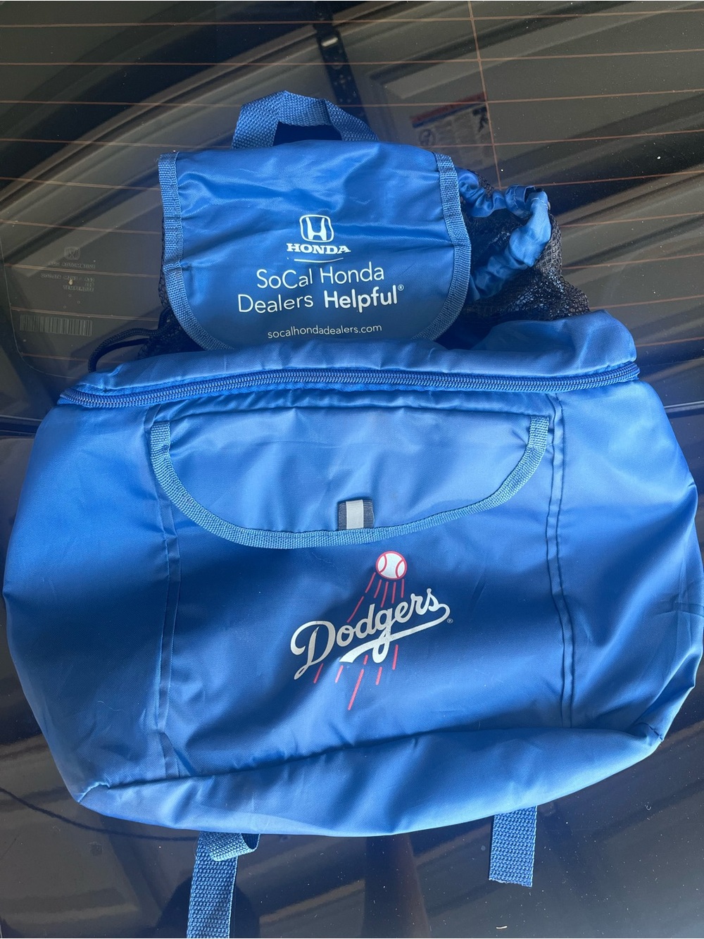 Los Angeles Dodgers Blue Cooler Bag with Honda Pouch and Tote